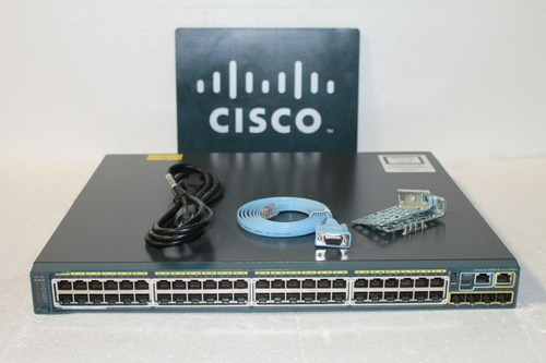 Switch Cisco 2960s 48 Portas Ws-c2960s-48lps-l Poe Sfp+ 10gb