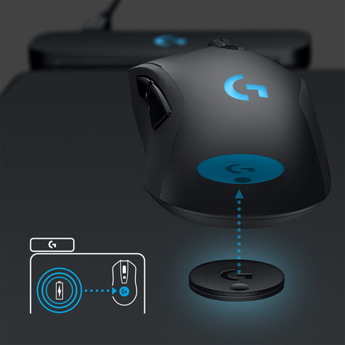 Powerplay Logitech, Mouse Pad Con Sistema Inalámbrico Negro