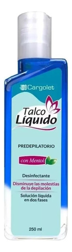 Talco Liquido Pre Depilatorio Con Mentol Cargolet 250ml