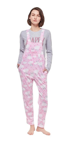 Pijama Mujer Dama Juvenil Invierno Abrigado Con Estampa