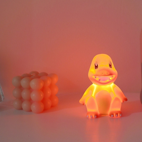 Luminária Pokemon Luz Noturna Lâmpada Quarto Decoração Led Cor da estrutura Charmander