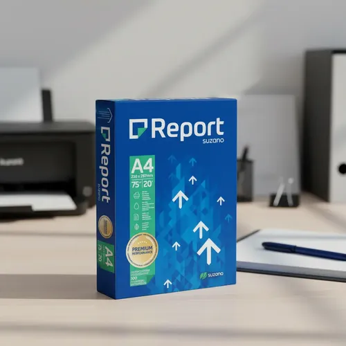 Papel Sulfite Report Premium A4 75g 500 Folhas Branco