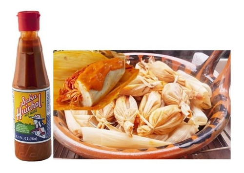 Salsa Picante Huichol Hot Medium 190 Ml (pack 3 Piezas)
