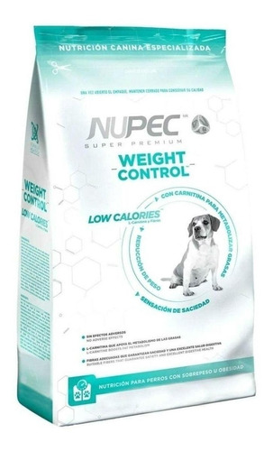 Nupec Weight Control Perro Adulto En Bolsa De 8kg