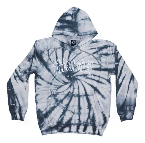 Moletom Thrasher Magazine Canguru Silver Flame Tie Dye Cinza