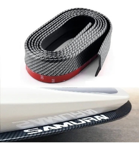 Imagen 3 de 10 de Lip Faldon Estribo Spoiler Universal Flexible Samurai 2.5m