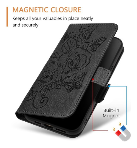 Funda De Rosas Con Estampado Para Samsung Galaxy A16/a54/a24