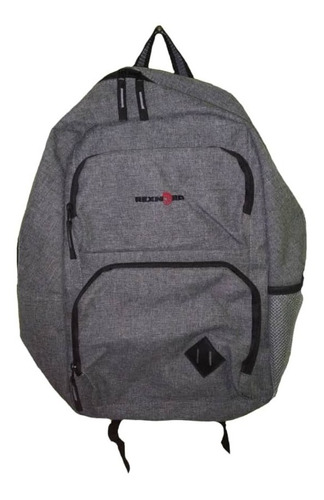 Bolso Morral Backpack Laptop Gris/negro Rexnord Import Nuevo