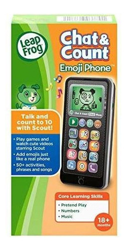 Teléfono Leapfrog Chat And Count Emoji, Negro