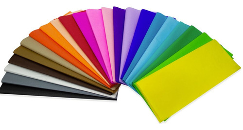 100 Pliegos Papel China Colores Surtidos Diferentes Colores 