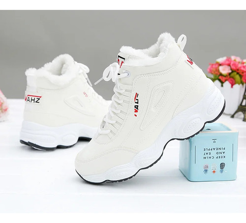 Zapatillas Cálidas De Invierno Para Mujer Con Forro Polar