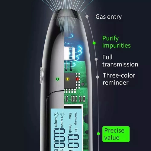 Medidor De Alcohol Digital Portátil Breathalyzer ,