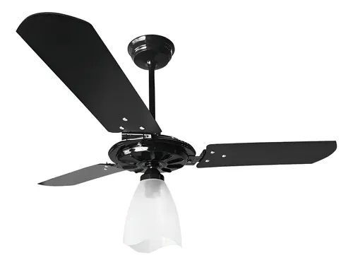 Ventilador de Teto Ventex Yris 1,015m Silencioso 3 Pás MDF Preto