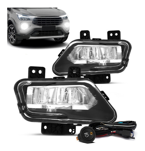 Kit Farol Milha Renegade 2022 2023 Full Led Botão Universal