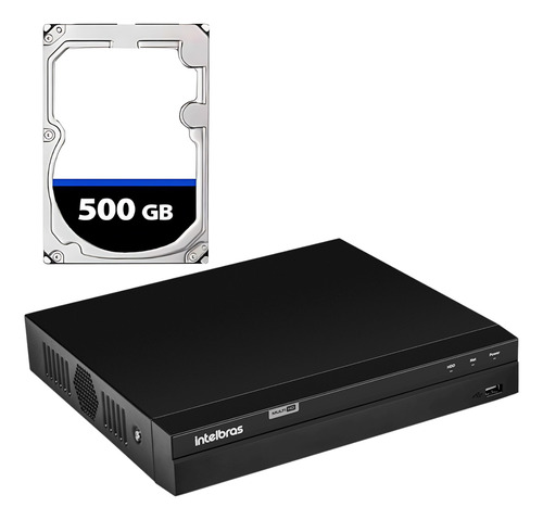 Gravador Dvr Intelbras 16 Canais Mhdx 1116-c + Hd 500gb