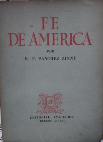 Fe De America-sanchez Zinny