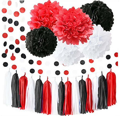 Minnie Mouse Party Supplies White Black Red Baby Ladybug Dec