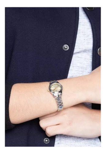 Reloj Casio Dama Ltp-1275sg-9adf / Plateado Dorado Analógico