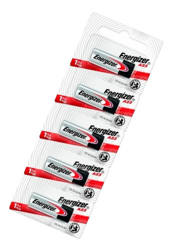 Imagen 3 de 3 de Pack De Pilas Energizer A23 Bp5 Tira X5 Unidades 12v