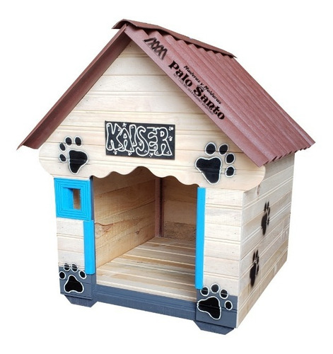 Casas Para Perros 60x50cm Personalizada El Color Y El Nombre
