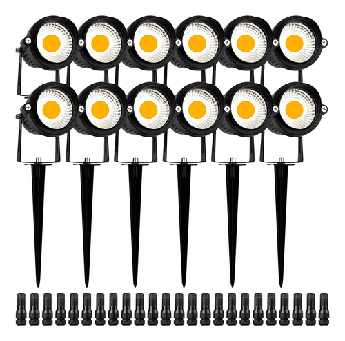 Eaglod Luces Led De Bajo Voltaje De 5 W Con Conectores, 12 V