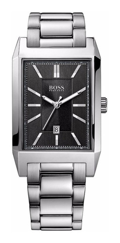 Reloj Hugo Boss Rectangular Fondo Negro Mod 1512917