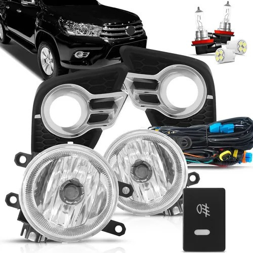 Kit Completo Faros Camineros  Hilux 16 17 18 19 2016 2017 20