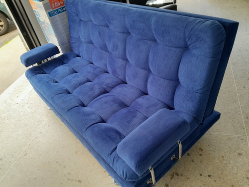 Sofa Cama De 3 Posiciones Con Posa Brazos Reclinable 