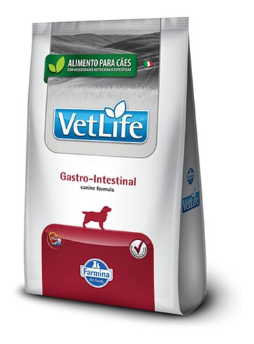 Ração Para Cães Gastro Intestinal 10,1kg Vet Life