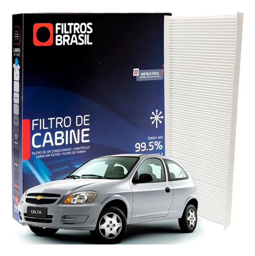 Filtro Cabine Chevrolet Celta Life Spirit Super 2007 A 2016