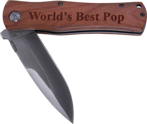 Cuchillo Plegable Hoja Acero Mango  Worlds Best Pop 