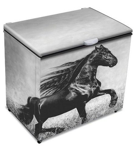 Adesivo Envelope Freezer Horizontal Cavalos Alta Qualidade