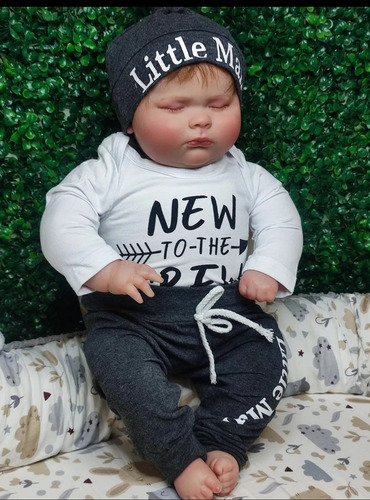 Bebé Reborn Original Cuerpo Algodón Suave Cristopher Doll