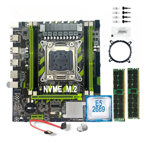 X79 2650v2 Kit Xeon Motherboard + 16ram 