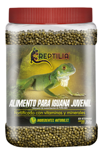 Combo Alimento Iguana Juvenil Vitaminas Y Minerales 2 Pzas