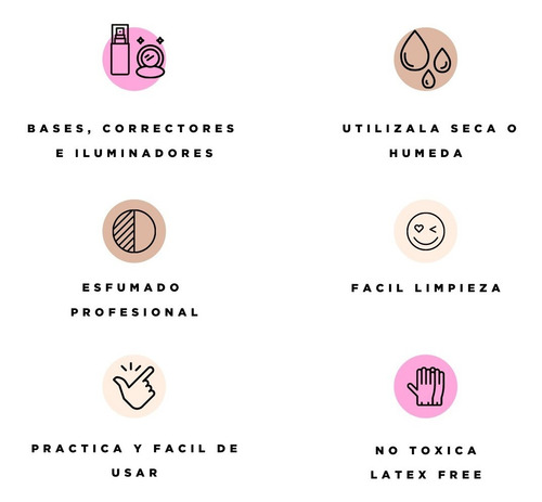 Imagen 4 de 5 de Esponja De Maquillaje Blender Negra