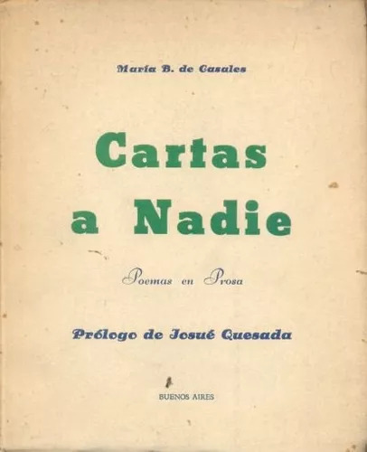 Maria B. De Gasales: Cartas A Nadie