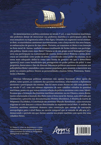 Os Remadores e as Fronteiras Marítimas de Atenas no Século V A.C., de Duarte, Alair Figueiredo. Editorial Appris Editora e Livraria Eireli - ME, capa mole em português, 2021