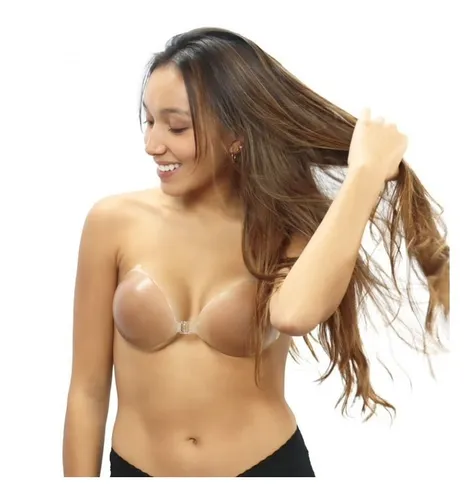 Brasier Adhesivo En Silicona Brown Natural Bra Bella