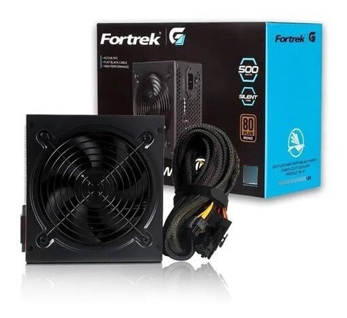 Fonte Atx 500w Fortrek Black Hawk Pcf Ativo 80+bronze Bivolt