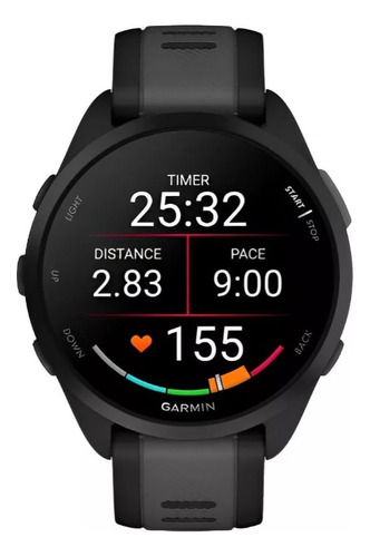 Garmin 165 Névoa Gps 4gb Monitor Cardíaco Garantia 1 Ano Nf Cinza-escuro Mesh Cinza-escuro Cinza-escuro