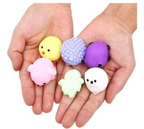 Pack Balde 36 Unidades Squishys Antiestress Juguete Surtidos