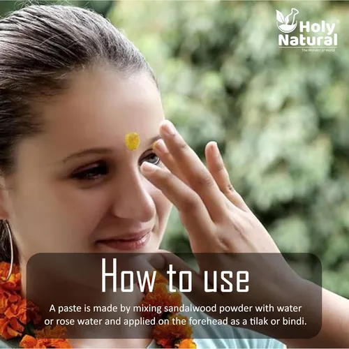 Polvo De Sándalo 100% Puro Holy Natural Para Piel Y Rostro -