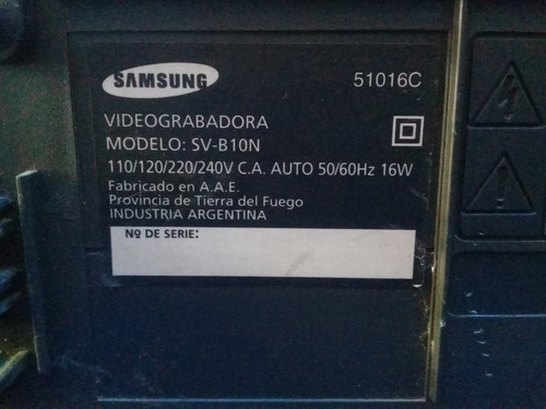 Videograbadora Samsung Impecable. Ver Video