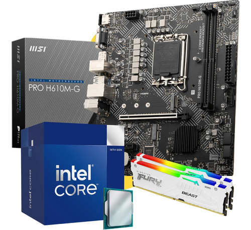 Combo Actualizacion Pc Intel Celeron G6900 + H610 32gb Ddr5