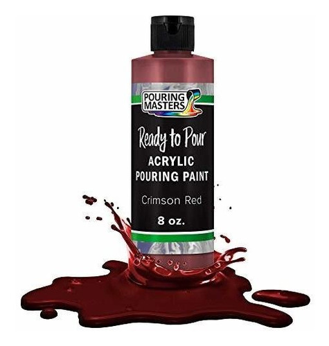 Pintura Dibujo Arte Pouring Masters Pintura Acrílica Roja Ca