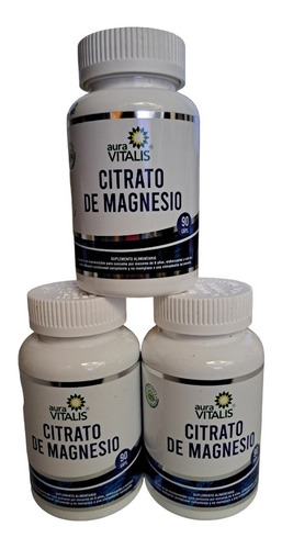 Citrato De Magnesio 270 Cápsulas Favorece La Salud Ósea.