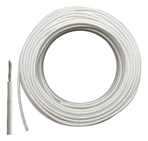 Cable Siliconado Con Recubrimiento De Fibra 12awg