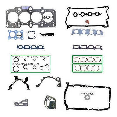 Junta Mtr Cabecote Aco Audi A4 1.8 20v 163cv Gas 05/08 Ea113