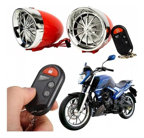 Alarma Parlante Con Pantalla Bluetooth Para Moto Lineal